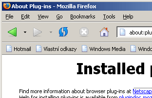 Nový vzhled prohlížeče Mozilla Firefox 0.9 RC